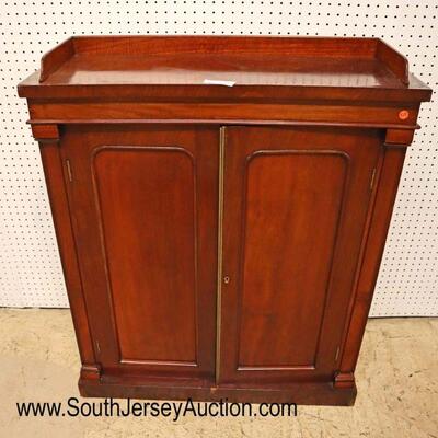 
Lot 515
ANTIQUE Edwardian petite 2 door mahogany bookcase with gallery
