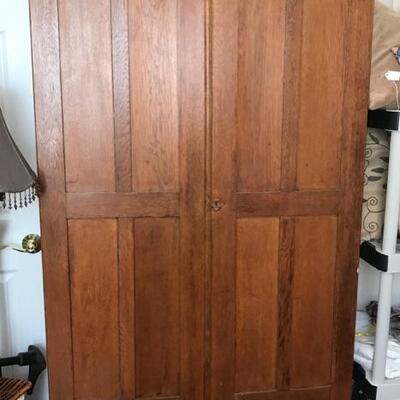 Antique oak armoire $225
38 1/2 X 15 X 79