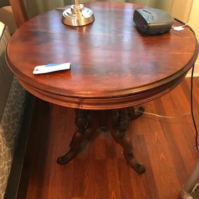 Antique mahogany table $275
30 X 29