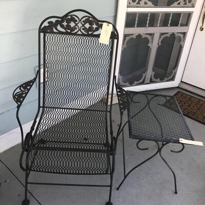 Metal chair $45
4 available for $150
metal table $15