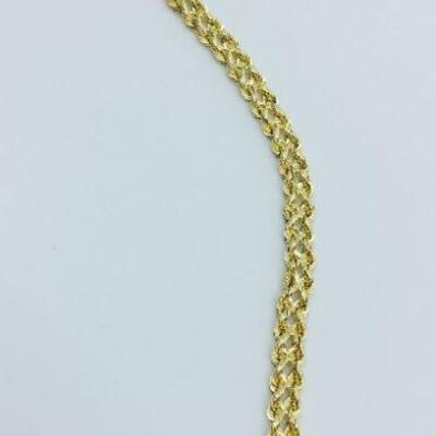 Lot 016-JT1: Double Diamond-Cut Rope Chain Bracelet 