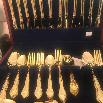 Gold tone Flatware, Stainless
