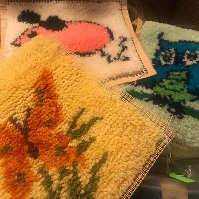 Vintage Latch Hooking Art