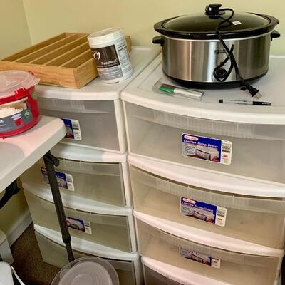 Sterlite Stackable Storage drawers Markdown to $8 Each 
$35 Slow Cooker