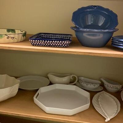 Fine Ceramic Serving Platters & Bowls include Imports from Portugal etc...