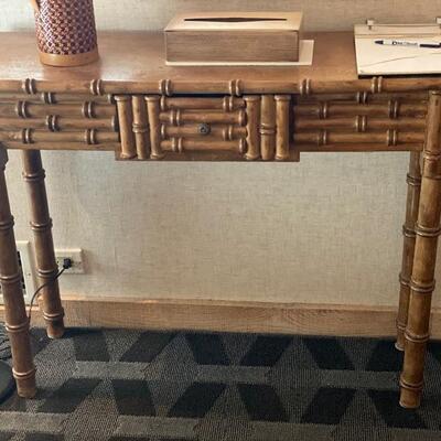 Bamboo console table $750.00