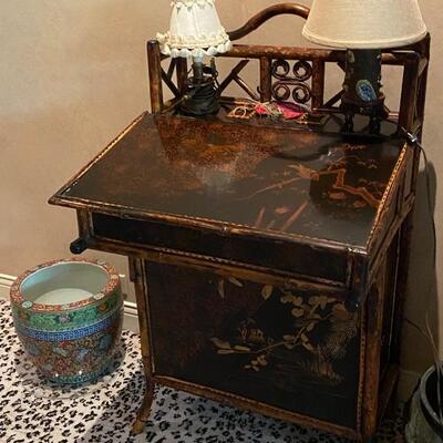 Asian bamboo side night stands $500
