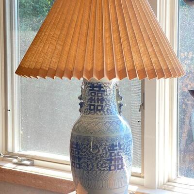 Table lamp porcelain blue $225 each