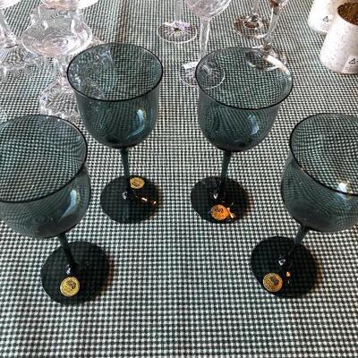 Royal Prestige crystal wine glasses, mouth blown, set of 4
