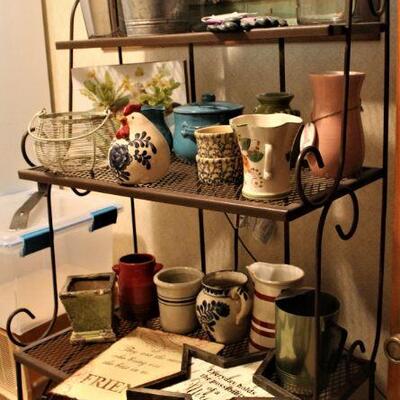 Decorative iron rack would be perfect for almost any space in the house.