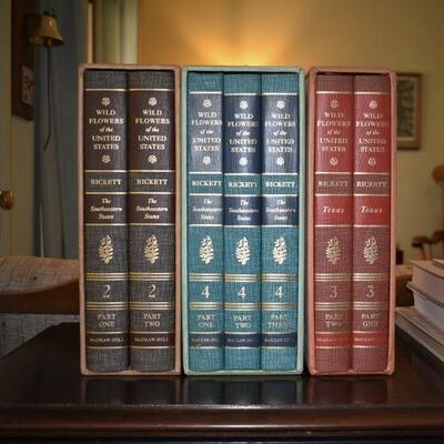 Vintage Rickett Book Sets; Volumes 2 The Southeastern States, 3 The Southwestern States and 4 Texas, all part of the series 