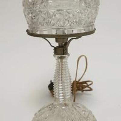 1049	5031	PRESSED & CUT GLASS LAMP	PRESSED & CUT GLASS LAMP 13 IN H 	50	100	20	PLEASE PAY ATTENTION FOR DAILY ADDITIONS TO THIS SALE....