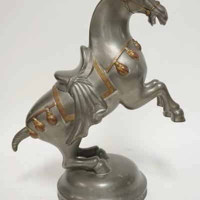 1029	5031	LARGE METAL ASIAN HORSE	LARGE METAL ASIAN HORSE 13 1/2 IN W 16 3/4 IN H MARKED MADE IN HONG KONG 	70	150	25	PLEASE PAY...