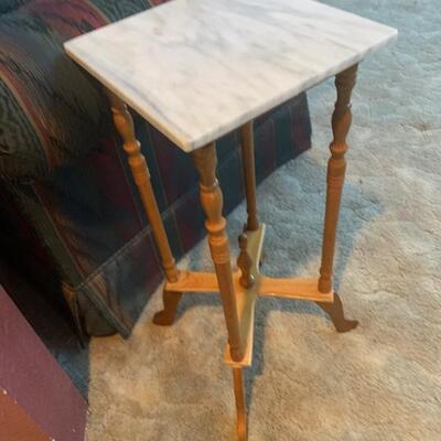 Small side table with marble top