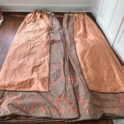 Custom made silk pair of window treatments $225
copper with brown cording
80 X 96