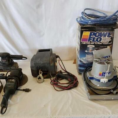 472	

Power Tools and a Variety of Accessories
Power Tools and a Variety of Accessories
Power Flo roller painting system. Appears to have...