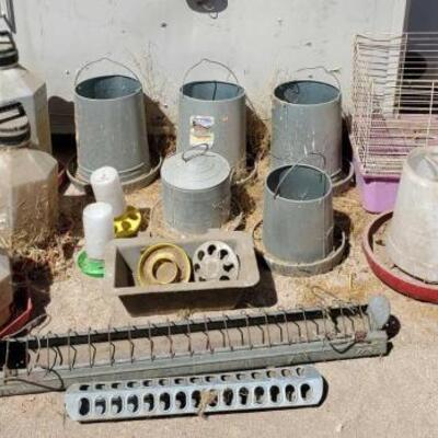 498	

Lots of Chicken Feeders and Waters all in one lot
Over 20 + or - Lots of Chicken Feeders and Waters all in one lot.  They all just...