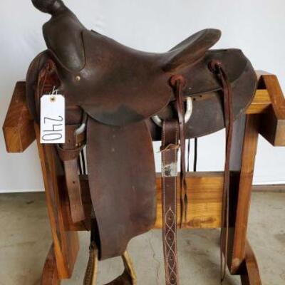 240	

Hereford Brand Roughout Western Saddle
15