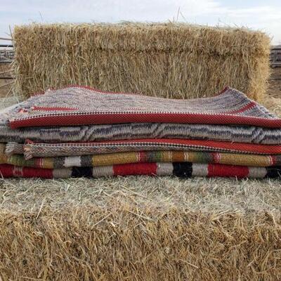 171	

Five Saddle Blankets
Five Saddle Used Blankets