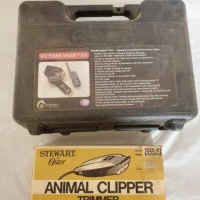 259	

Stewart Animal Clipper and Tri-tronics Vicebreaker H1
Stewart Animal Clipper with box and Tri-tronics Vicebreaker H1