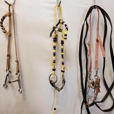 159	

Four Assorted Cowboy Bridles
Four Assorted Cowboy Bridles.  Some not complete