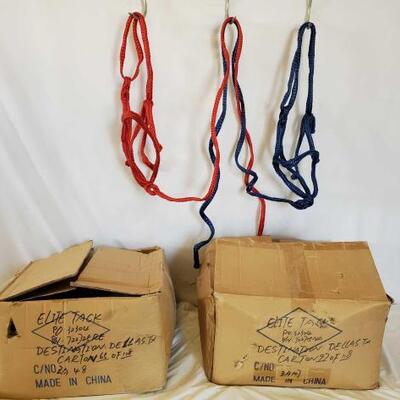 520	

2 Cases of Nylon Over The Head Halters with 6 ft Leads attached
2 Cases of Nylon over the head Halters with 6 ft Leads attached
1...