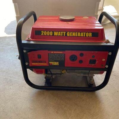 2000 Watt Gas Powered Generator