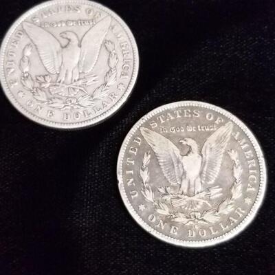 1892-s and 1903-s Morgan Silver Dollars 