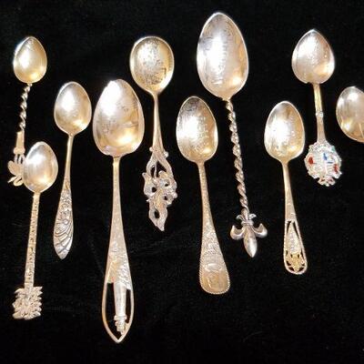 Sterling Souvenir Spoon Collection
