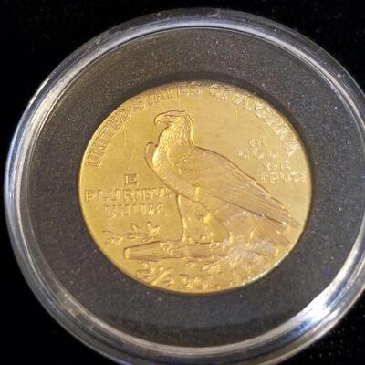 1915 Gold Indian Head Quarter Eagle