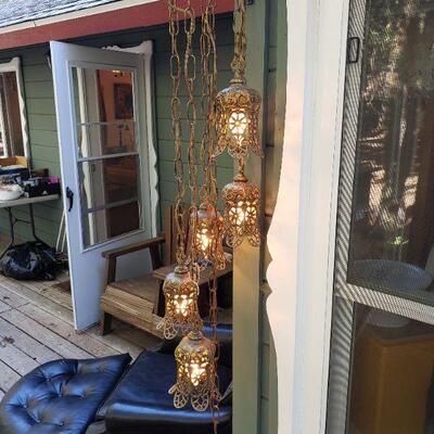 Cool brass hanging lamp