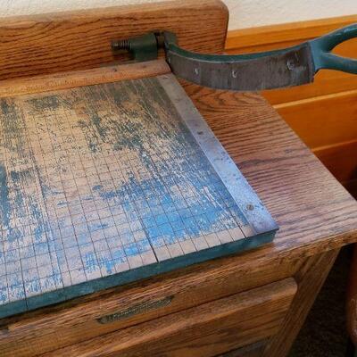 Old paper cutter