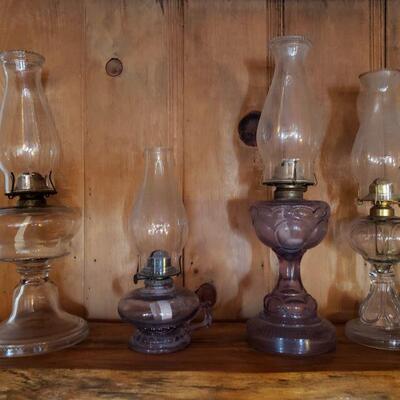 Old lantern & hurricane lamp collection