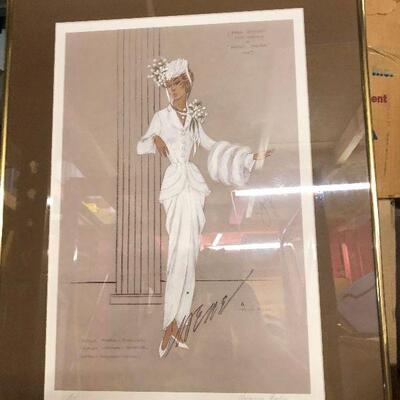 KG0080C	https://www.ebay.com/itm/114479520723	KG0080C Signed Artist Proof; Irene Lentz - Gibbons MGM Movie Costume Design Virginia Fisher...