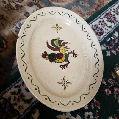 https://www.ebay.com/itm/124408700380	LAR1007A Poppytail Metlox  Rooster Serving Plate Pickup Only		 Auction 
