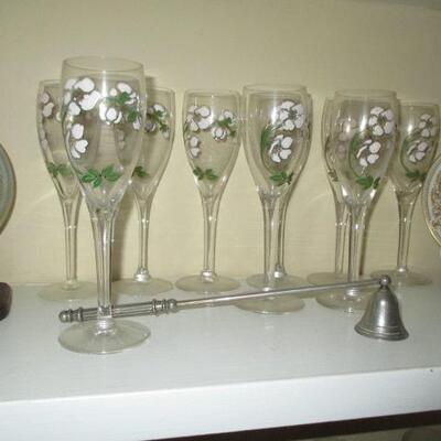 Hand Painted Goblets 