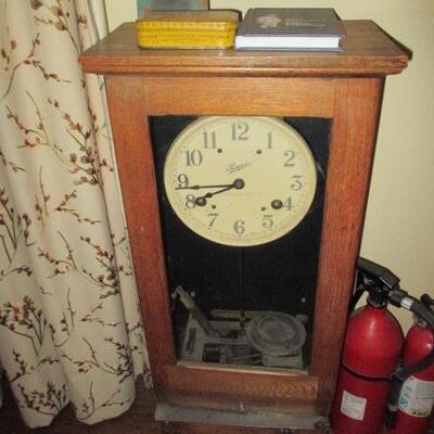 Antique Simplex Industrial Time Clock  