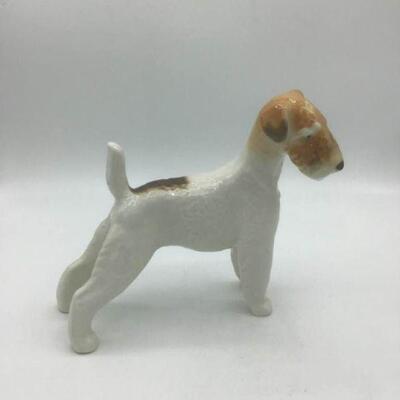 Ceramic ''Made in USSR'' Terrier Figurine