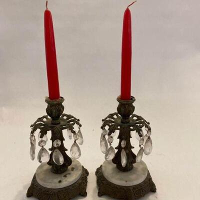 Two Heavy Candle Holders