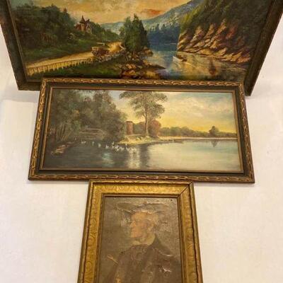 Kalpokas & Other Framed Paintings from Lenhardt's Restaurant