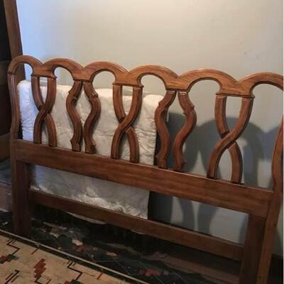 Unique Wooden Queen or Full Size Bed Headboard