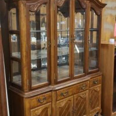 #1018 â€¢ China Cabinet 60X18X82 approx measurement s