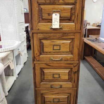 #1156 • Wooden Filing Cabinet