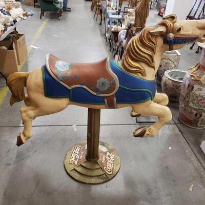 
#1126 • 1950's Coca Cola Carousel horse.