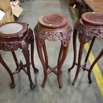 
#1060 • Asian Carved Plant Stands