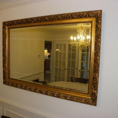 " Stunning 52 x 32 inch mirror vintage'.real frame.