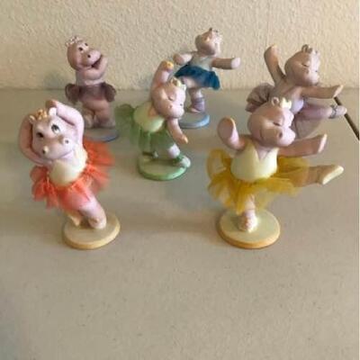 Porcelain Hippo Collection