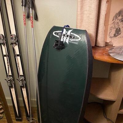 Boogie Board and Skis 