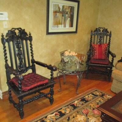 Antique King & Queen Chairs  