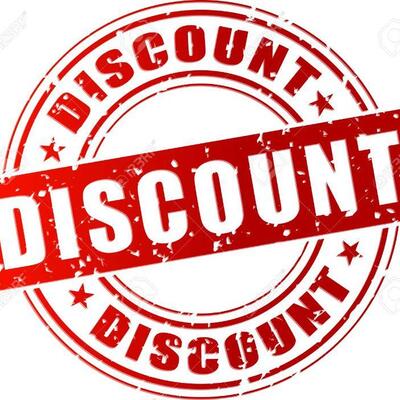 Saturday is DIscount Day!!! 